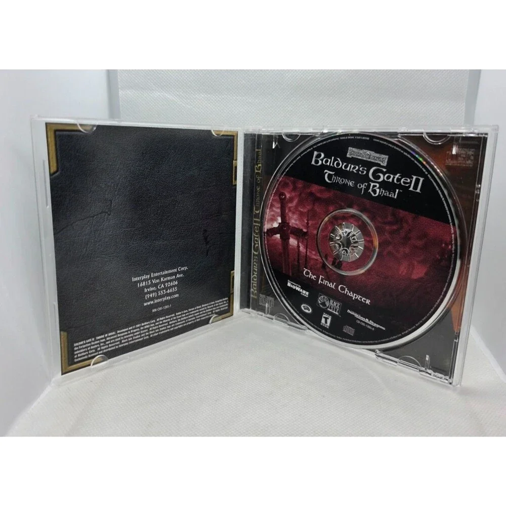 Baldur’s Gate II: Shadows of Amn + Throne of Bhaal PC CD-ROM Lot BioWare